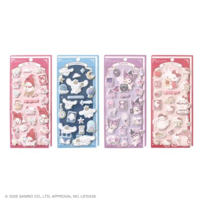 2月下旬入荷 予約 サンリオ シール ドリームテイルズ フラッフィーシール ハローキティ シナモロール クロミ マイメロディ ティーズファクトリー メーカー公式